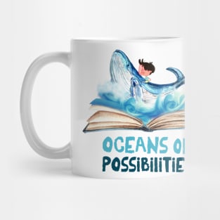 librarian oceans possibilities reading Mug